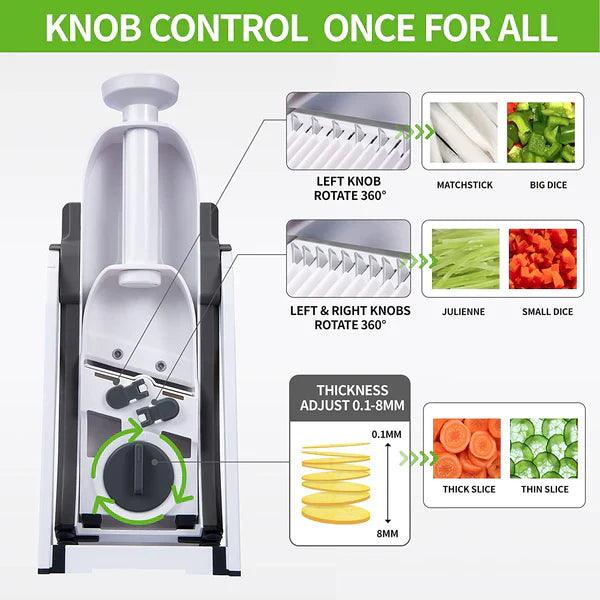 5 in 1 Spring Slicer Vegetable Cutter